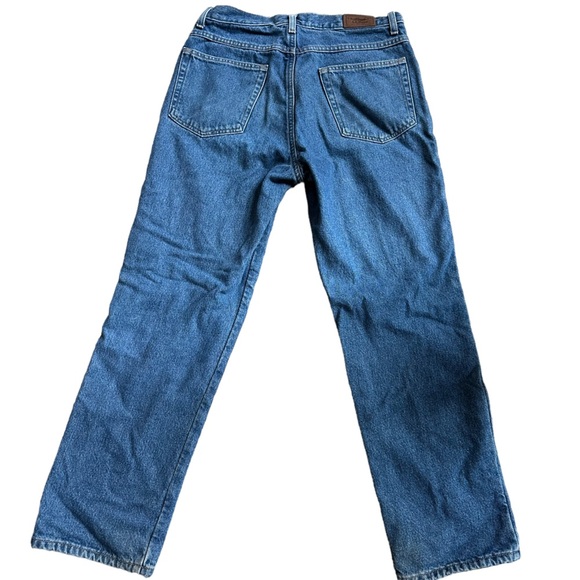 L. L. Bean Mens Classic Straight Leg Jeans with Plaid Flannel Lining‎ Size 31x29 - Picture 2 of 11